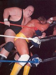 Around the same time the Four Horsemen broke Dusty's leg in a steel cage, this was a